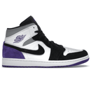 Air Jordan 1 Mid Purple black Suede