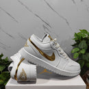 Air Jordan 1 Low White Metallic Gold