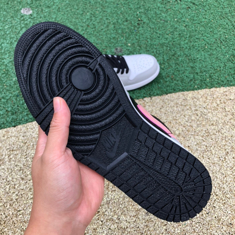 Air Jordan 1 Low Black Grey Pink