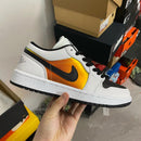 Air Jordan 1 Low White "Metallic Gold"