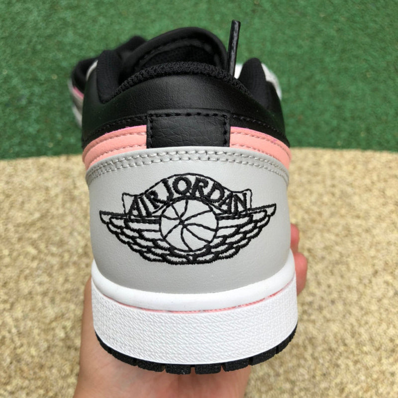 Air Jordan 1 Low Black Grey Pink