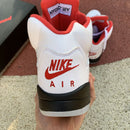 Air Jordan 5 Retro Fire Red Silver Tongue