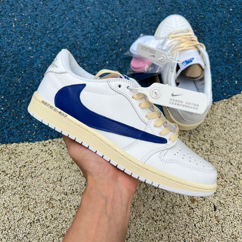 Air Jordan 1 low Travis Scott x Fragment 'White/Blue'