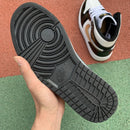 Air Jordan 1 Mid Patent Black White Gold