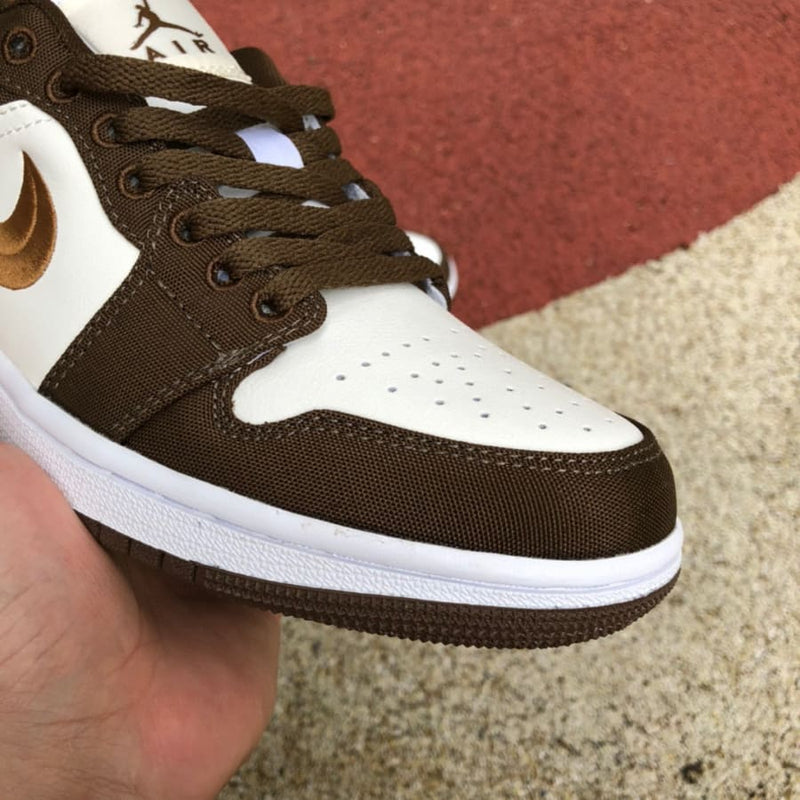 Air Jordan 1 Low Brown Canvas