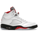 Air Jordan 5 Retro Fire Red Silver Tongue