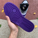 Air Jordan 1 Mid Purple black Suede