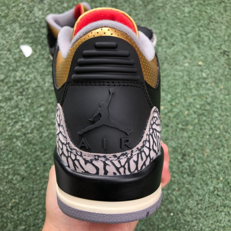 Air Jordan 3 Retro Black Cement Gold