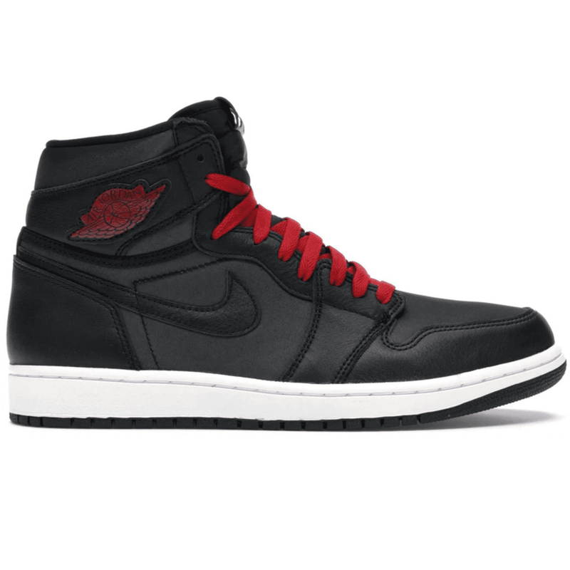 Air Jordan 1 Retro High Black Satin Gym Red