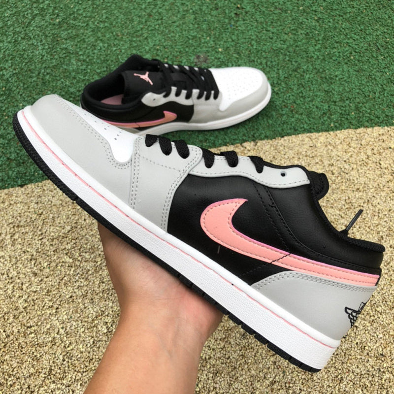 Air Jordan 1 Low Black Grey Pink