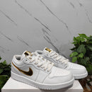 Air Jordan 1 Low White Metallic Gold
