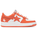 A Bathing Ape Bape Sta Patent Leather Orange White