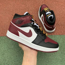 Air Jordan 1 Mid SE Black Dark "Beetroot"