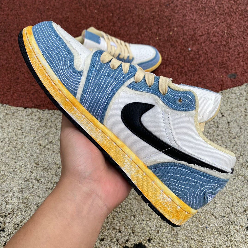 Air Jordan 1 Low SE WRMK Sashiko Denim