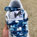 A Bathing Ape Bape Sta Low ABC Camo White Blue