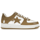 A Bathing Ape Bape Sta Patent Leather White Khaki