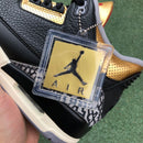 Air Jordan 3 Retro Black Cement Gold