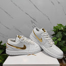 Air Jordan 1 Low White Metallic Gold