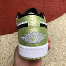 Air Jordan 1 Low Snakeskin Vivid Green