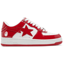 A Bathing Ape Bape Sta Patent Leather White Red