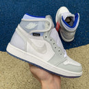 Air Jordan 1 Retro High Zoom White Racer Blue