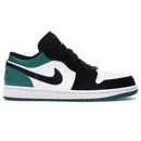 Air Jordan 1 Low White Black "Mystic Green"