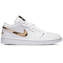 Air Jordan 1 Low White Metallic Gold
