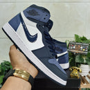 Air Jordan 1 Mid Obsidian "Sanded Purple"