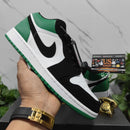 Air Jordan 1 Low White Black "Mystic Green"