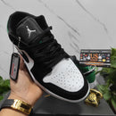 Air Jordan 1 Low White Black "Mystic Green"