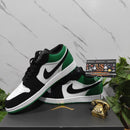 Air Jordan 1 Low White Black "Mystic Green"