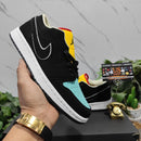 Air Jordan 1 Low Black Aurora Green Laser Orange