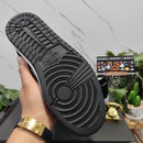 Air Jordan 1 Low Black Aurora Green Laser Orange