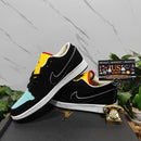Air Jordan 1 Low Black Aurora Green Laser Orange