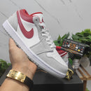 Air Jordan 1 Low SE Light Smoke Grey Gym Red