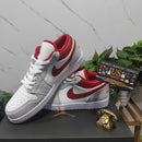 Air Jordan 1 Low SE Light Smoke Grey Gym Red