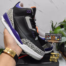 Air Jordan 3 Retro Black Court Purple