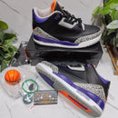 Air Jordan 3 Retro Black Court Purple
