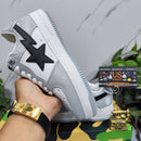 A Bathing Ape Bape Sta Low Grey Black