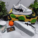 A Bathing Ape Bape Sta Low Grey Black
