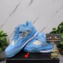 Air Jordan 4 Retro Off-White Cream Blue