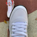 Air Jordan 5 Retro Fire Red Silver Tongue