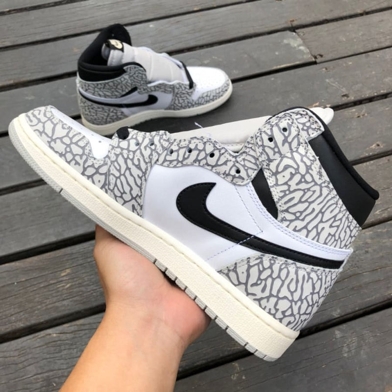 Air Jordan 1 Retro High White Cement