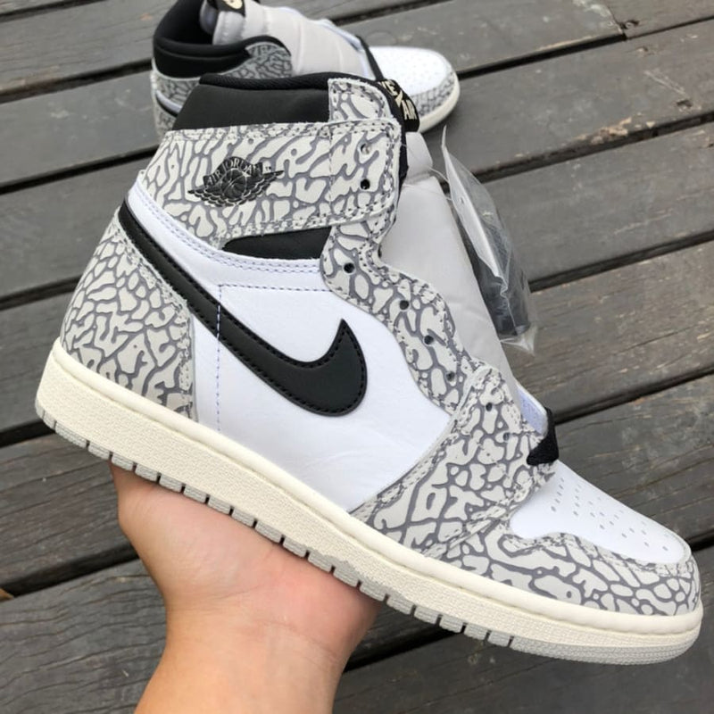 Air Jordan 1 Retro High White Cement