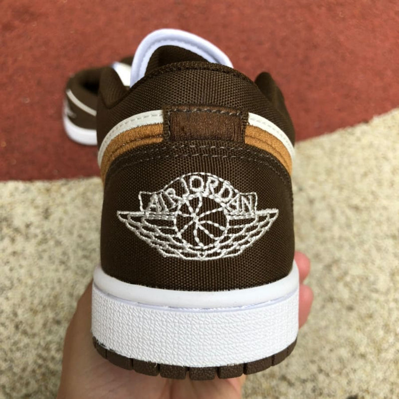 Air Jordan 1 Low Brown Canvas