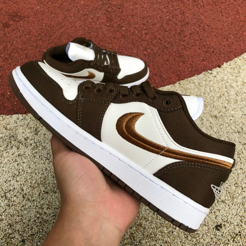 Air Jordan 1 Low Brown Canvas