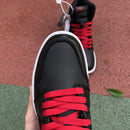 Air Jordan 1 Retro High Black Satin Gym Red