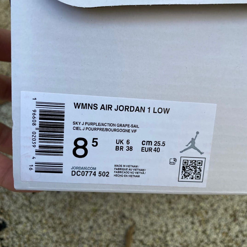 Air Jordan 1 Low Sky J Purple