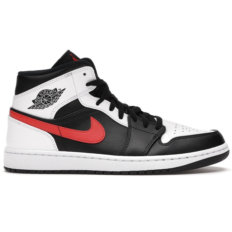 Air Jordan 1 Mid Black Chile Red White