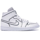 Air Jordan 1 Mid Iridescent Reflective "White"